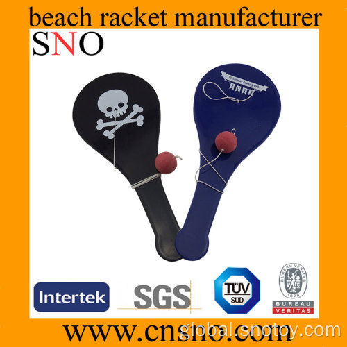 Paddle Catch Beach Racket Mini plastic paddle catch beach racket for children Supplier